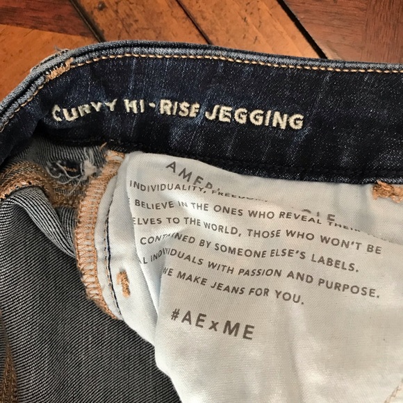 American Eagle AEO next level stretch curvy hi-rise jegging size 4 Long - Picture 3 of 8